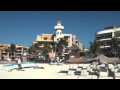 Morning walk along the beach Playa del Carmen