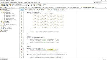 Java Sudoku 9  Unit Test  Number in Column