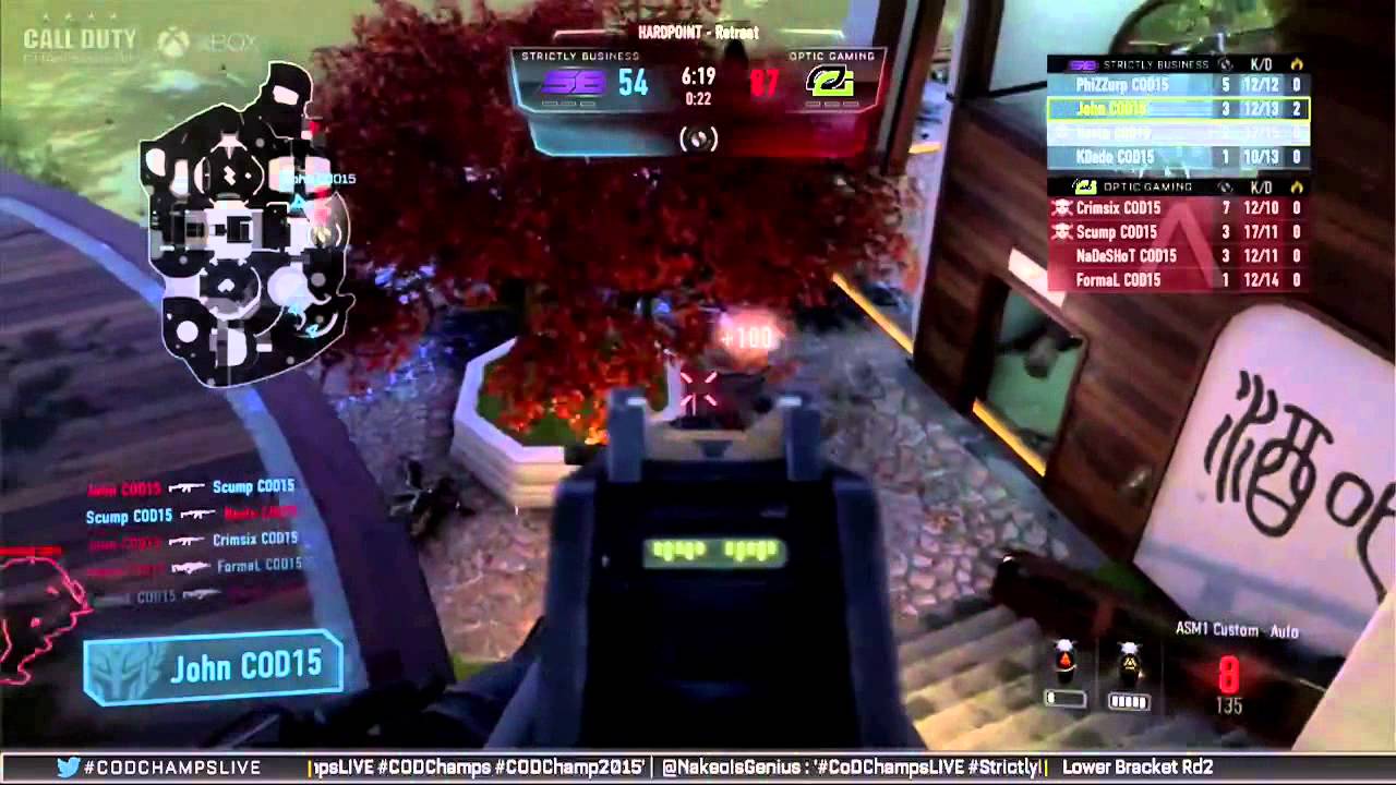 Optic Gaming vs SB COD CHAMPS 2015 Game 1 YouTube