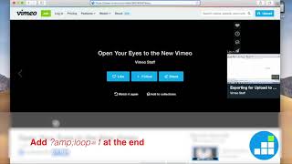 How to make a Vimeo video loop