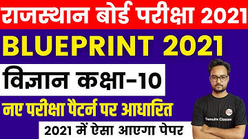 10th Science New Blueprint 2021 |  RBSE New Exam Pattern Science Class 10 | Genuine Classes
