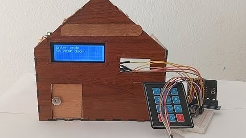 Door opening control using Micro:bit and 4x3 matrix keypad