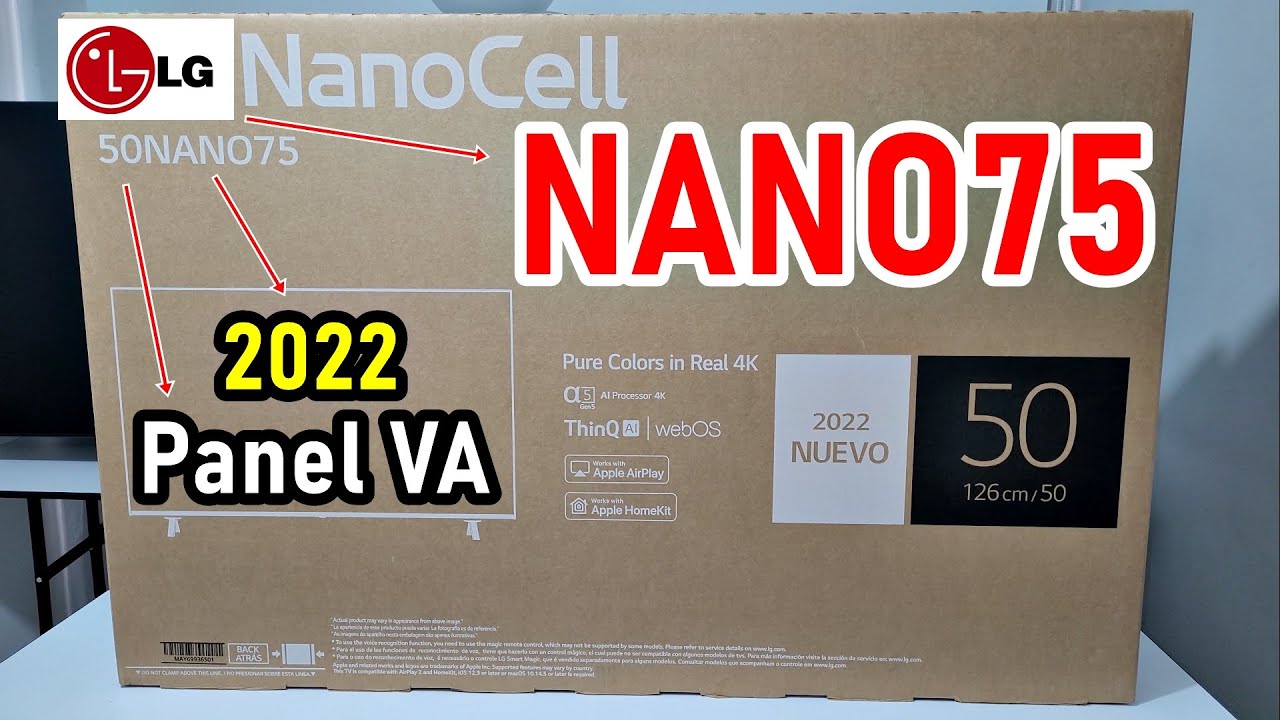 TV LED LG NanoCell 65''NANO75 4K Smart TV ThinQ AI 4K Procesador