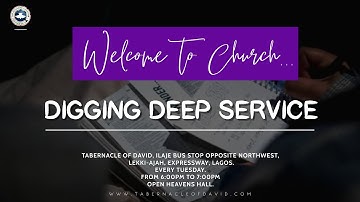 The Guest List || Digging Deep Service || Tuesday, 5th September  2023