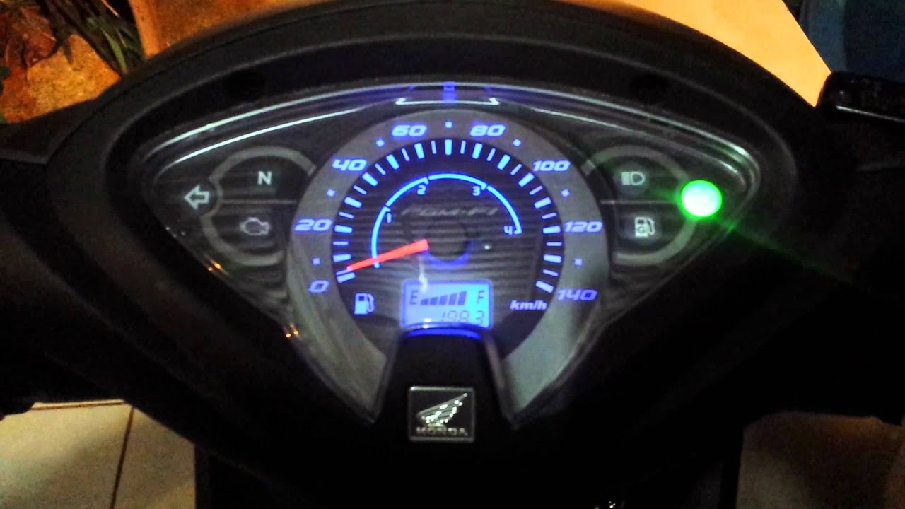 Painel honda biz 125 EX azul - YouTube