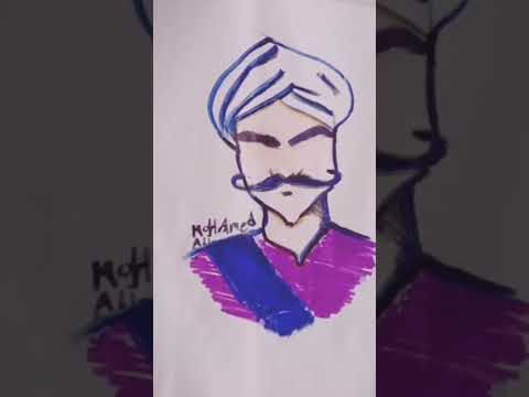 رسمت الكبير قوي الكبير احمد مكي