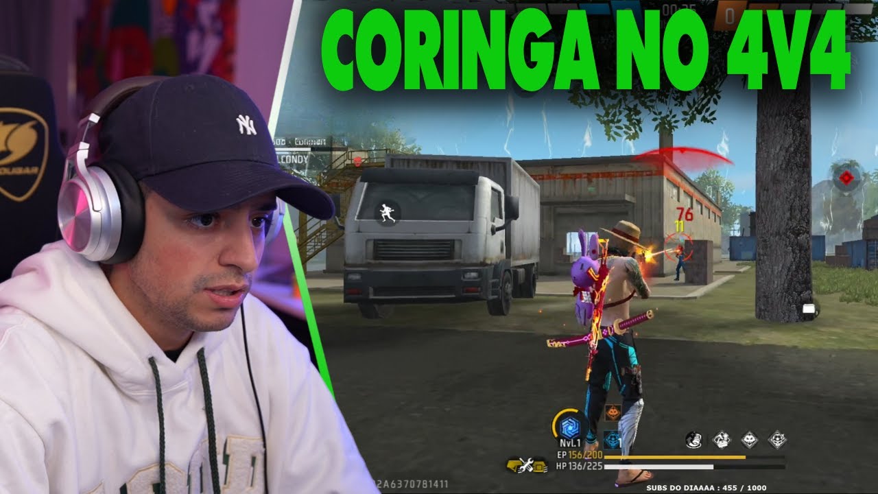 CORINGA JOGANDO CONTRA SQUAD NO FREE FIRE (emulador) - YouTube