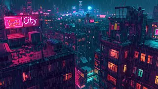 Lofi Rain City ASMR  Chill Your Anxiety with Retro Vibes  Lofi Rain For Sleep, Study And Focus