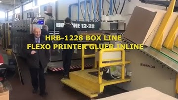Flexo Fold Gluer Inline system; Printing slotting rotary die cutting fold gluer box machine