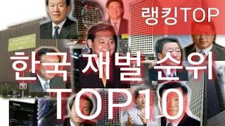 [랭킹TOP]한국 재벌 순위 TOP10