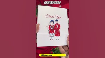 Thiệp cưới 3D truyền thống phong cách hiện đại #thiepcuoidanang #inthiepcuoi  #weddinginvitation