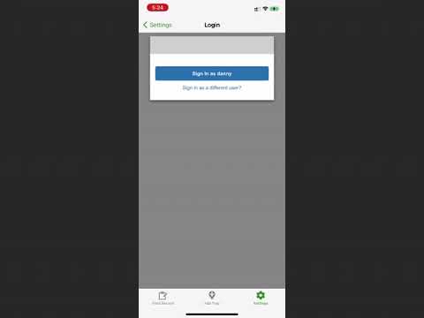 EcoLogue iOS Early Demo (Server login and load projects)