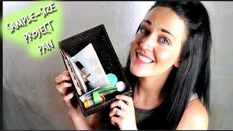 SAMPLE SIZE PROJECT PAN  │  USING UP MY MAKEUP SAMPLES