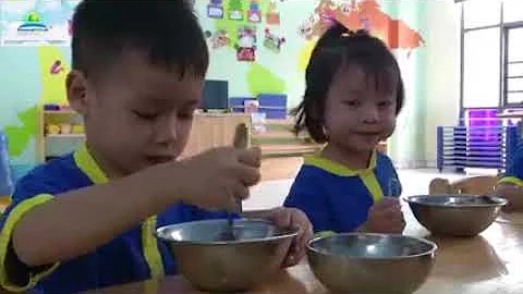 Một Ngày của bé ở trường Mầm non Mặt Trời Xanh