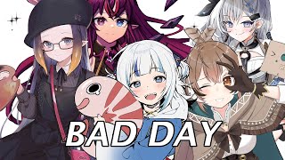 Gura, Ina, IRyS, Mumei, and Zeta sing- Bad Day by Daniel Powder (with Captions)