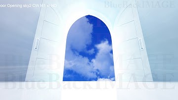 Stock Footage Door Future Heaven Open Light religion god freedom gate Door Opening sky2 CW M1 In HD