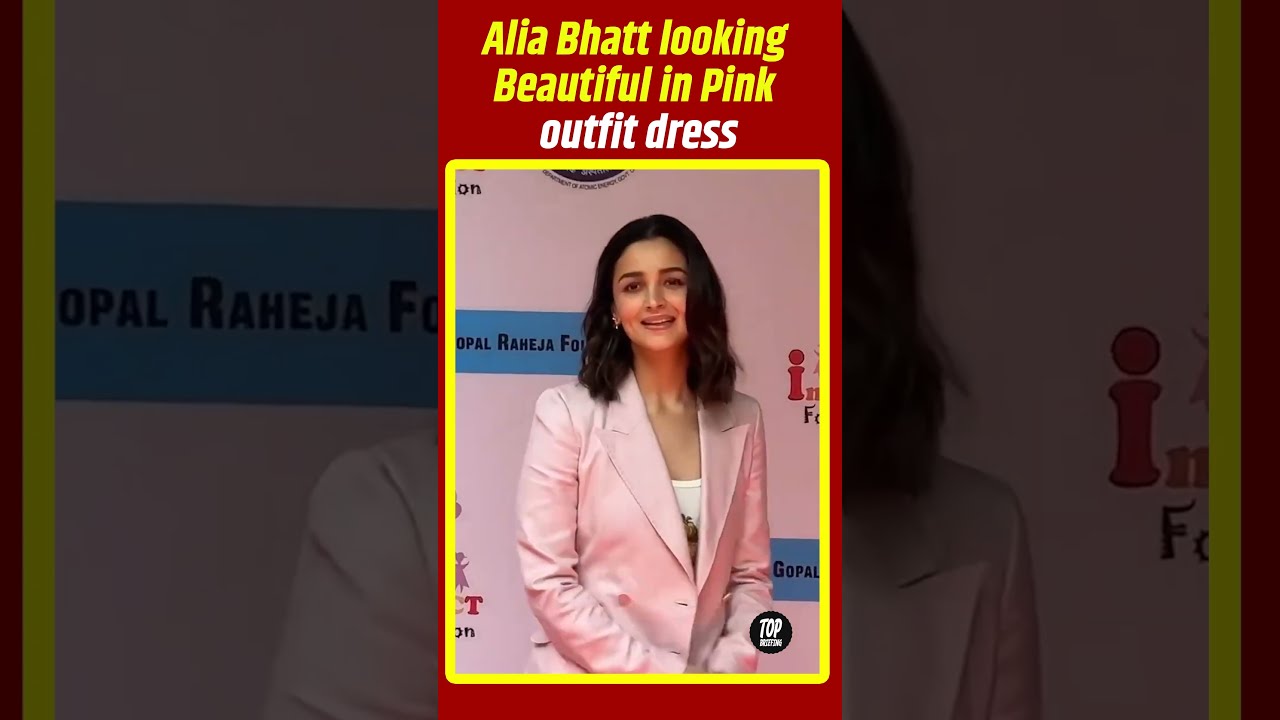 Alia Bhatt Pink Saree Look || AllTime Outfits #aliabhatt #aliabhattsaree -  YouTube