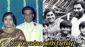 KJ Yesudas with family rare pics | Indian Playback Singer