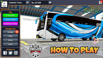 How to play Bus Simulator Indonesia - Mobile Game Review Tamil | Bus Simulator | Gamers Tamil