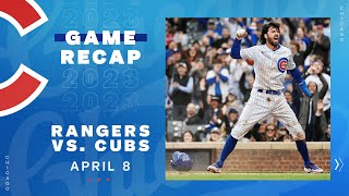 Game Highlights: Cubs Offense Explodes to Crush the Rangers 10-3 | 4\/8\/23