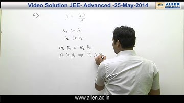 JEE ADVANCED 2014 Video Solutions by ALLEN (Paper 1 - Physics Q 4, 5)