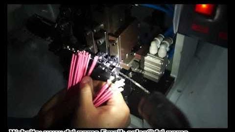 Side feed wire stripping and crimping terminal machine JW-1500S http://www.dzj.name/