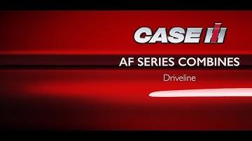 AF Series Combines – Driveline