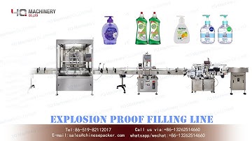inline filling system for liquid soap|plastic bottle filling capping labeling for hand sanitizer gel