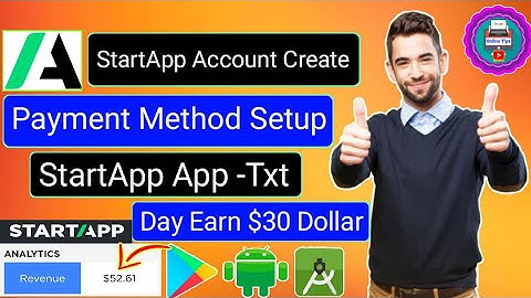 Startapp Account Create। startapp payment method। star.io ad।startapp high Ecpn।Online Tips।