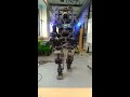 Walkman humanoid robot walking test - 40cm step length