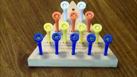 Pegboard game at Cracker Barrel (w/ cheat code)