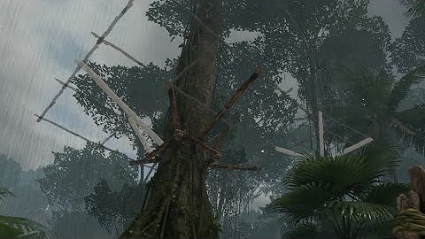 Green hell -Finishing touches on the treehouse