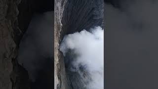 The roar of Mt. Bromo volcano on 17 ocbr. 2017