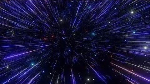 Beautiful Dark Purple Flying In Space With Speed Of Light Neon Lines 3D Render