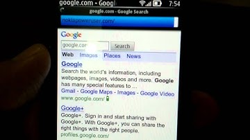 Opera Mobile browser demo on 808 PureView.