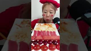 Korea food eating noodles with steak asmr delicious yummy #primitive #tv55 #EP18