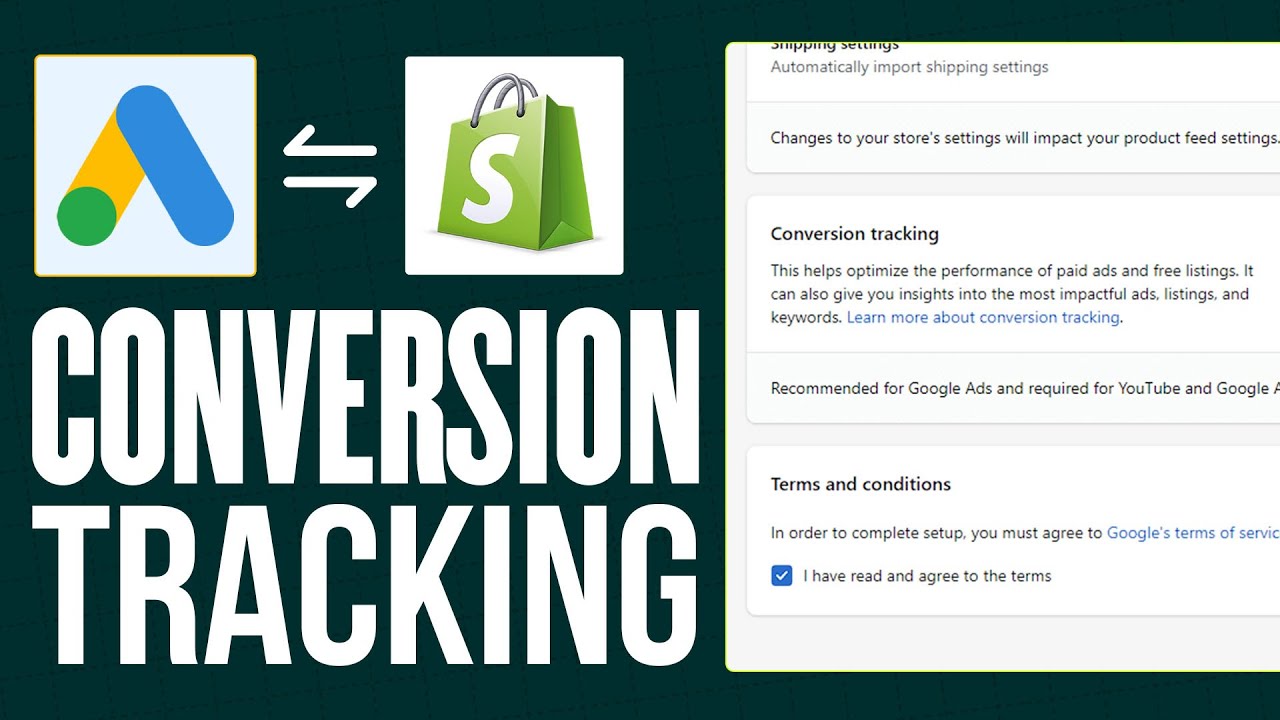 How To Setup Google Ads Conversion Tracking For Shopify 2026 (Shopify ...