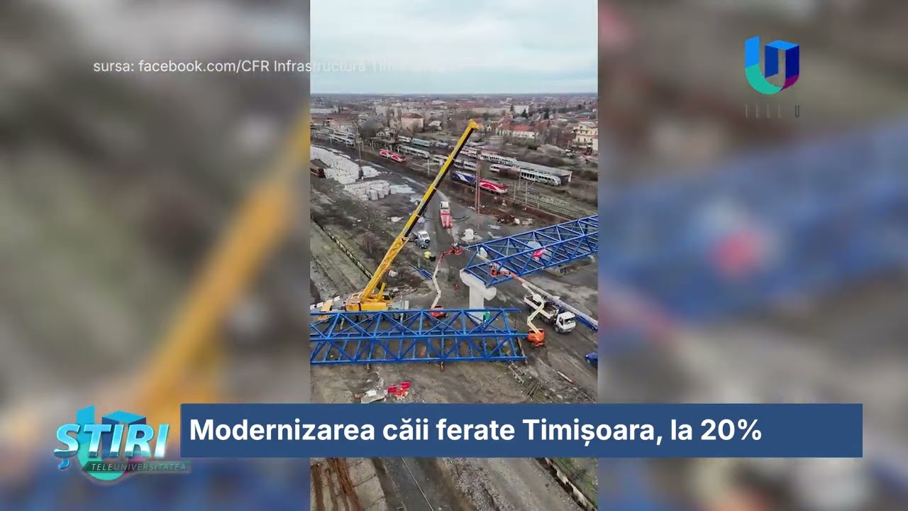 Modernizarea căii ferate Timișoara, la 20%