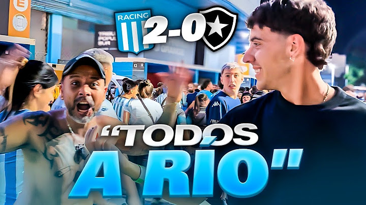 REACCIÓN CON LOS HINCHAS / RACING 2 - 0 BOTAFOGO / RECOPA SUDAMERICANA