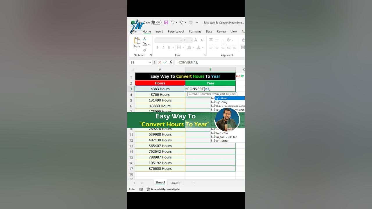 Time Saving Excel Tips Convert Hours To Years In A Snap Excel time-saving-excel-tips-convert-hours-to-years-in-a-snap-excel