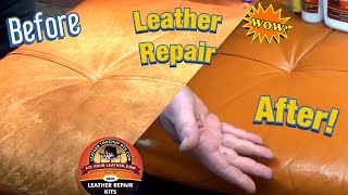 Leather Repair how to fix worn leather!