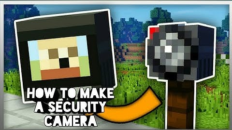 How to make a working security camera with command block