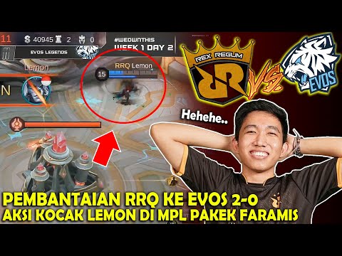 MPL SEASON 5 RRQ BANTAI EVOS  2-0, TIDAK DI DUGA LEMON PAKEK FARAMIS