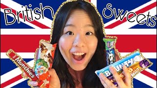 American tries British candy 👀🍭🍬 Sweets taste test 2020