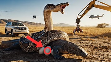 BRAVE HEROES RESCUE GIANT KOMODO DRAGON from VICIOUS MUTANT PYTHON ATTACK! 🐍🦎 | Wildlife Survival