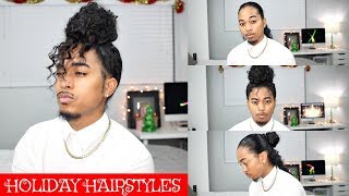 Quick Holiday Hairstyles for Long Curly Hair | Mens Hairstyles