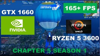 GTX 1660 Super + Ryzen 5 3600 | Fortnite Chapter 5 Season 1 [DX12]