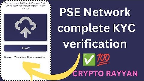 PSE mining network kyc verification|| PSE mining network ki KYC Kaisa kary||PSE network kyc complete