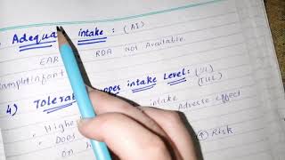 Nutrition.. Dietary Reference Intake & Estimated Energy Requirement.. | Biochemistry