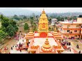 Drone view of shree krishna kripa dham devghat  nepal pranami mandir   